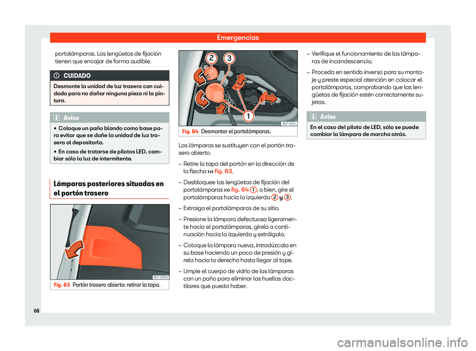 Seat Ateca 2020  Manual del propietario (in Spanish) Emergencias
portal