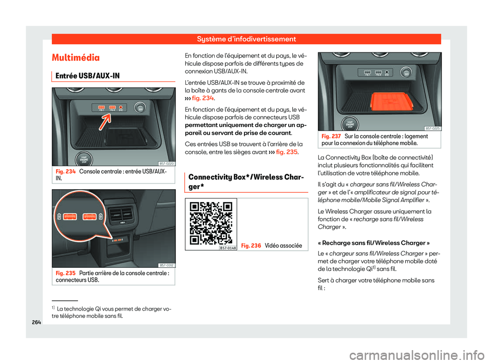 Seat Ateca 2020  Manuel du propriétaire (in French)  Système d’infodivertissement
Multim