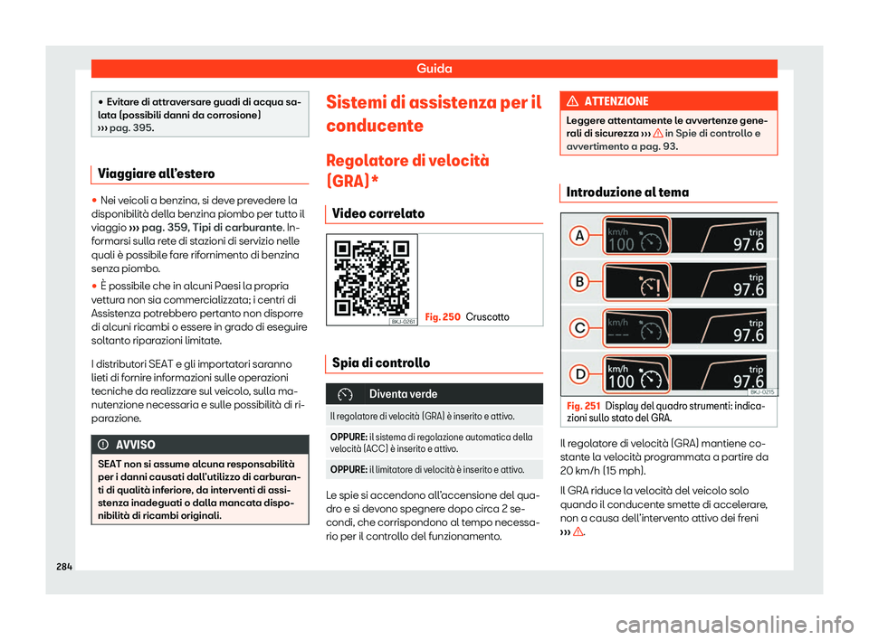 Seat Ateca 2020  Manuale del proprietario (in Italian) Guida
