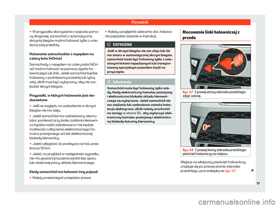 Seat Ateca 2020  Instrukcja Obsługi (in Polish) Poradnik
