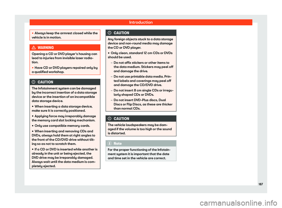 Seat Ateca 2019  Owners Manual Introduction
