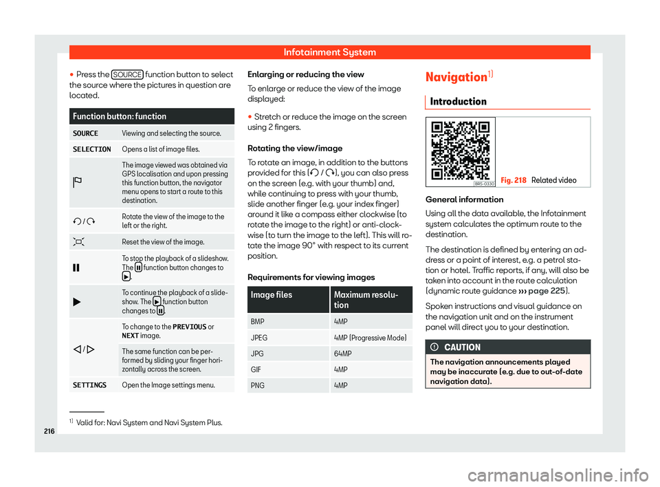 Seat Ateca 2019  Owners Manual Infotainment System
