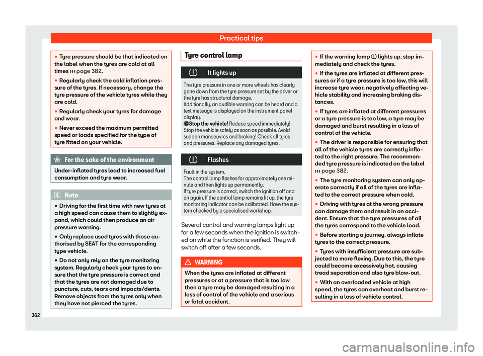 Seat Ateca 2019  Owners Manual Practical tips
