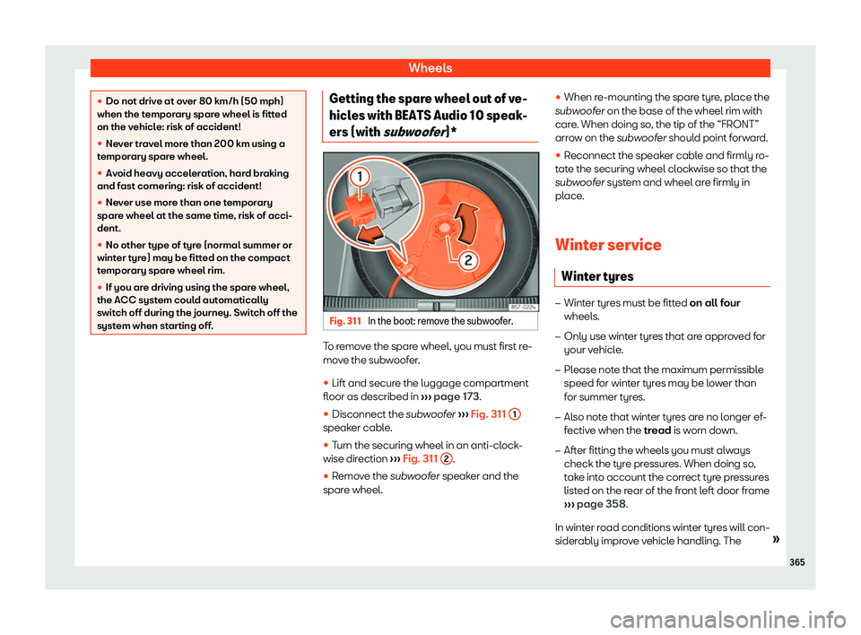Seat Ateca 2019  Owners Manual Wheels

