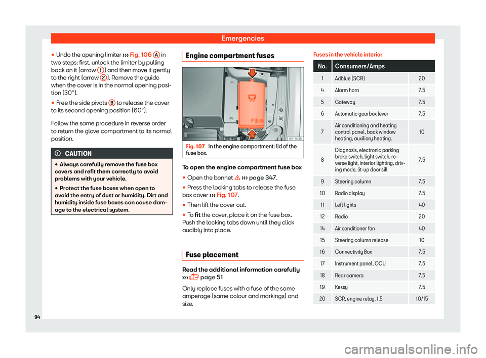 Seat Ateca 2019 Owners Manual Emergencies
