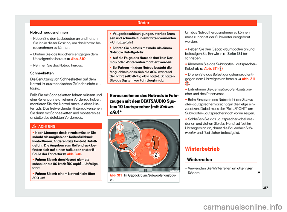 Seat Ateca 2019  Betriebsanleitung (in German) R