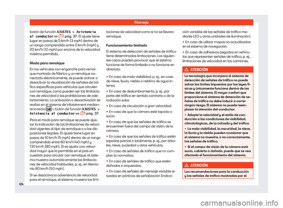 Seat Ateca 2019  Manual del propietario (in Spanish) Manejo
bot
