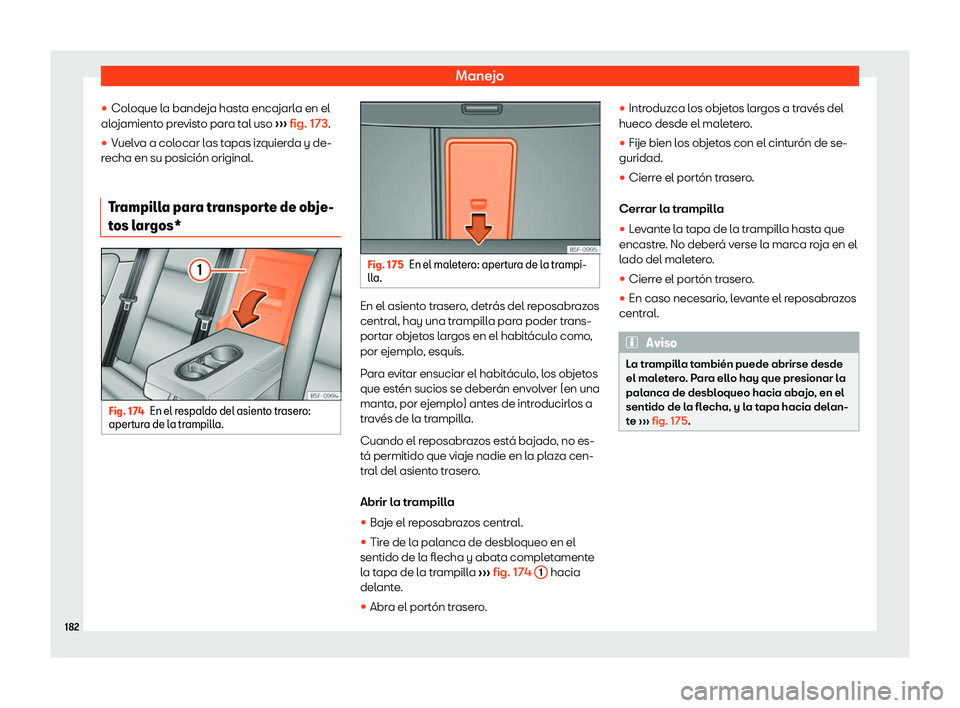 Seat Ateca 2019  Manual del propietario (in Spanish) Manejo
