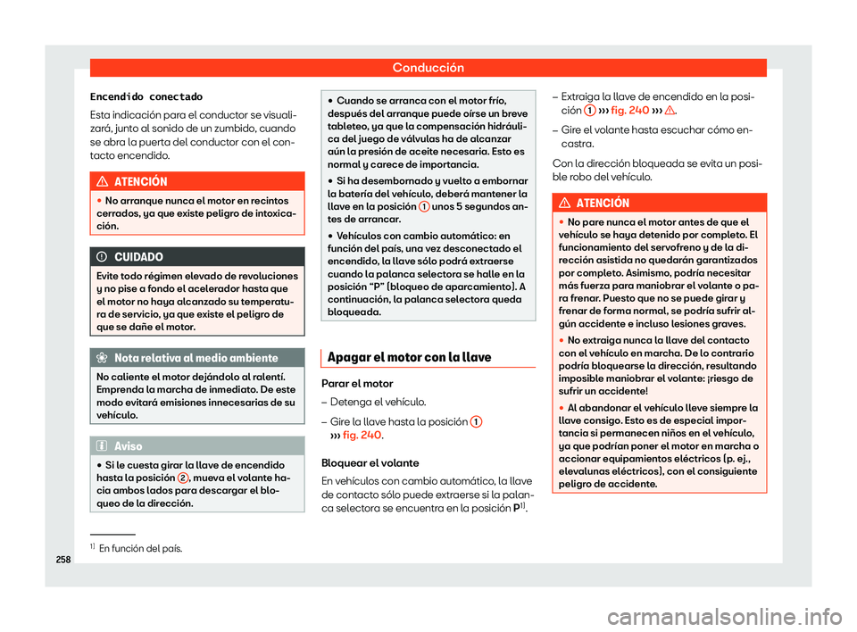 Seat Ateca 2019  Manual del propietario (in Spanish) Conducci