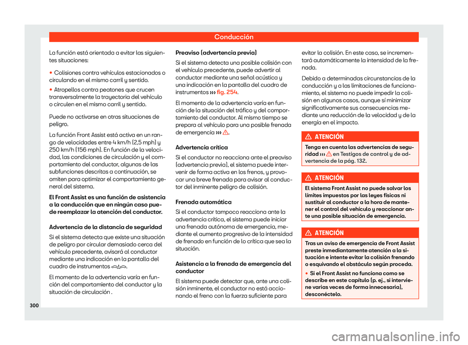 Seat Ateca 2019  Manual del propietario (in Spanish) Conducci