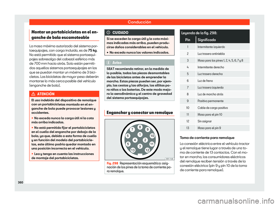 Seat Ateca 2019  Manual del propietario (in Spanish) Conducci