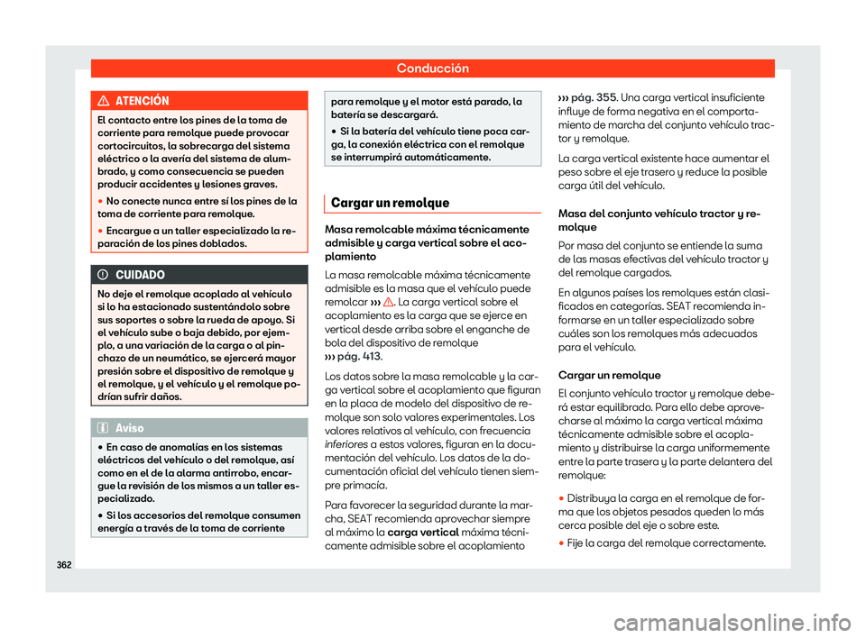 Seat Ateca 2019  Manual del propietario (in Spanish) Conducci