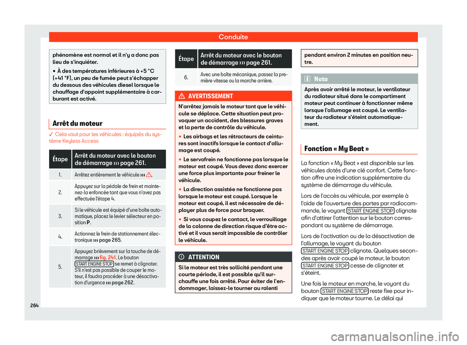 Seat Ateca 2019  Manuel du propriétaire (in French)  Conduite
ph