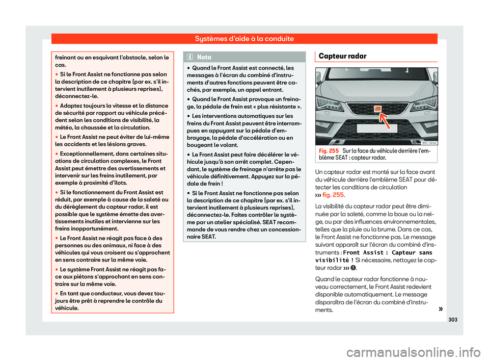 Seat Ateca 2019  Manuel du propriétaire (in French)  Syst