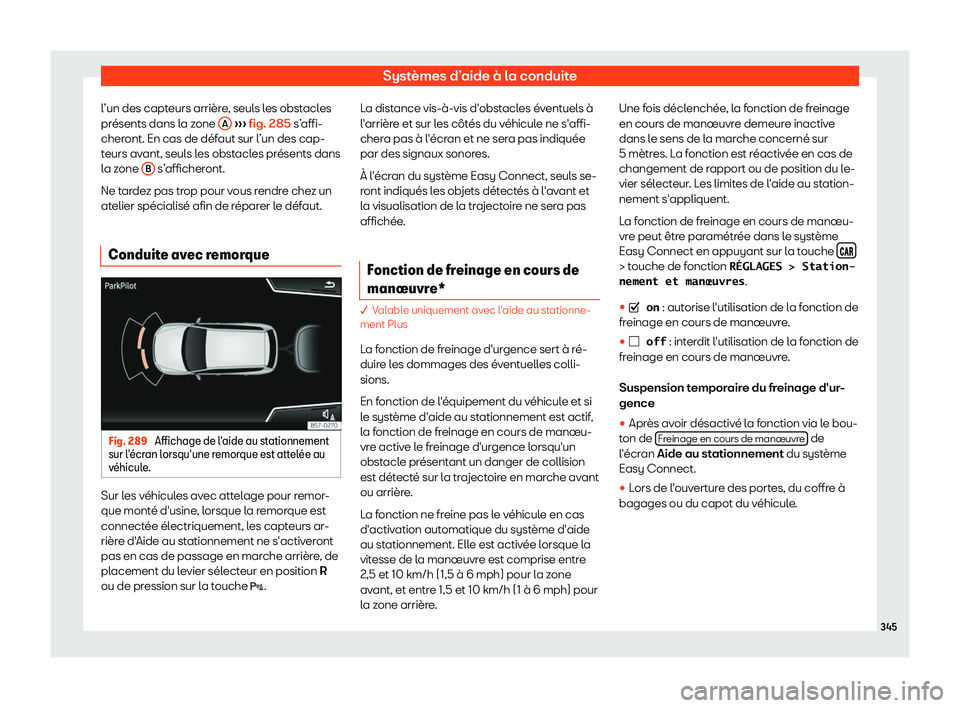 Seat Ateca 2019  Manuel du propriétaire (in French)  Syst