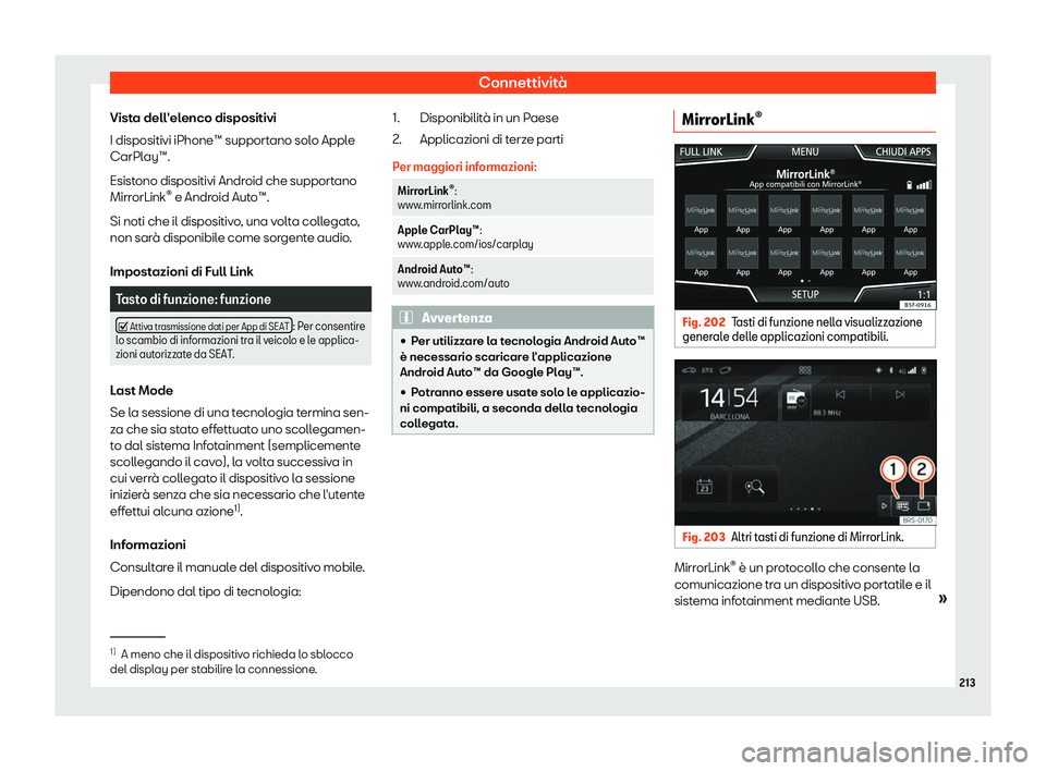 Seat Ateca 2019  Manuale del proprietario (in Italian) Connettivit