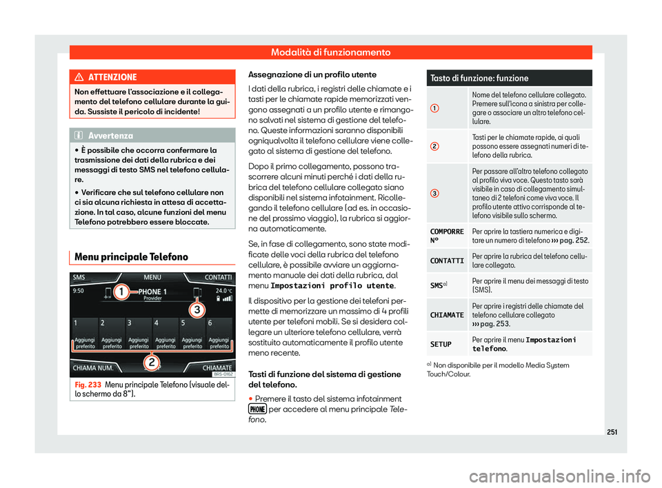 Seat Ateca 2019  Manuale del proprietario (in Italian) Modalit