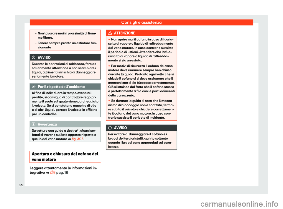 Seat Ateca 2019  Manuale del proprietario (in Italian) Consigli e assistenza
�