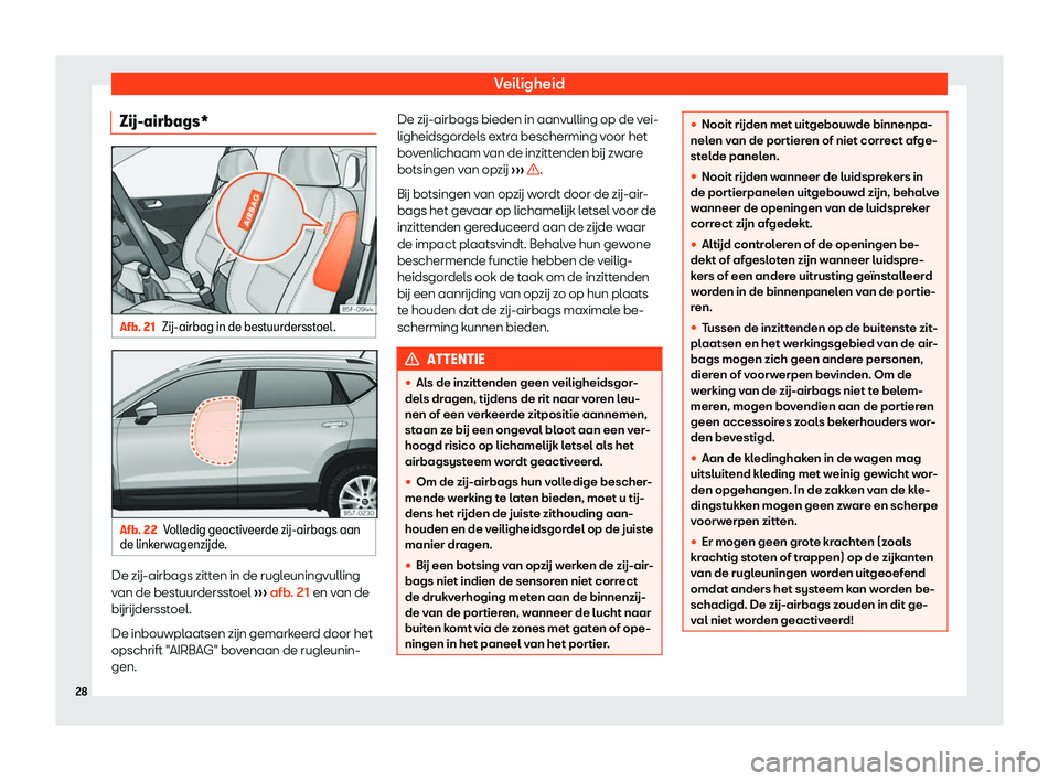 Seat Ateca 2019  Handleiding (in Dutch) Veiligheid
Z
