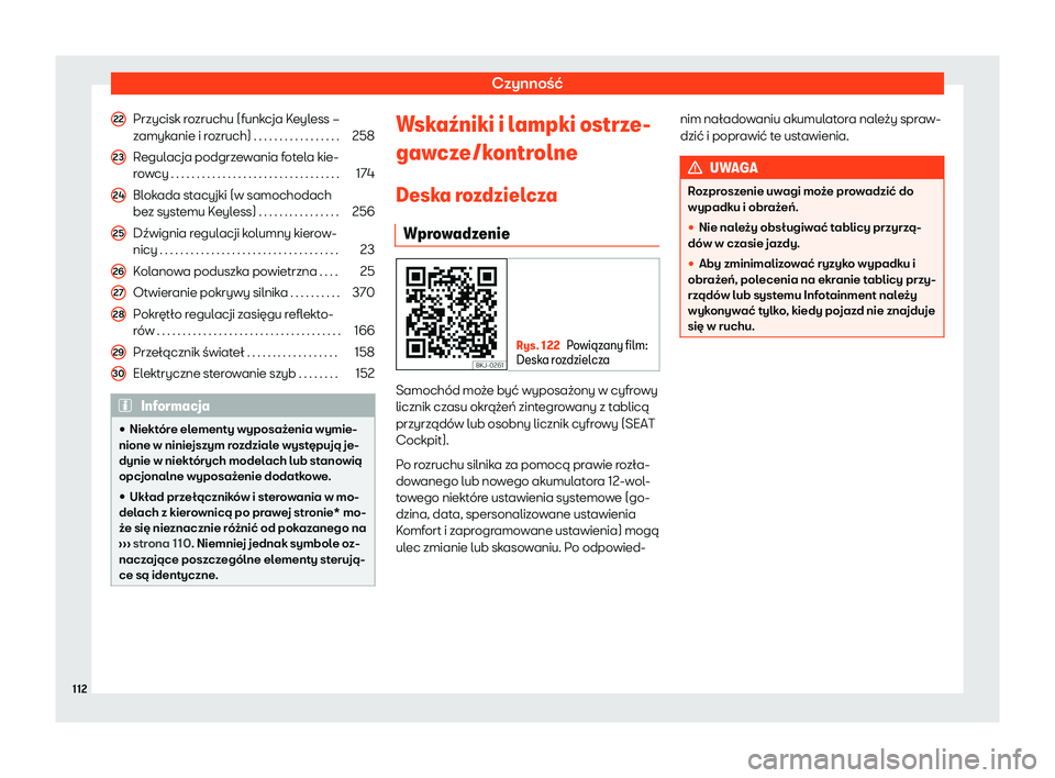 Seat Ateca 2019 Instrukcja Obsługi (in Polish) Czynno Seat Ateca 2019 Instrukcja Obsługi (in Polish) Czynno