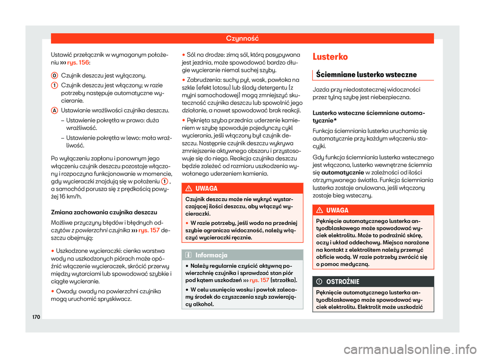 Seat Ateca 2019 Instrukcja Obsługi (in Polish) Czynno Seat Ateca 2019 Instrukcja Obsługi (in Polish) Czynno