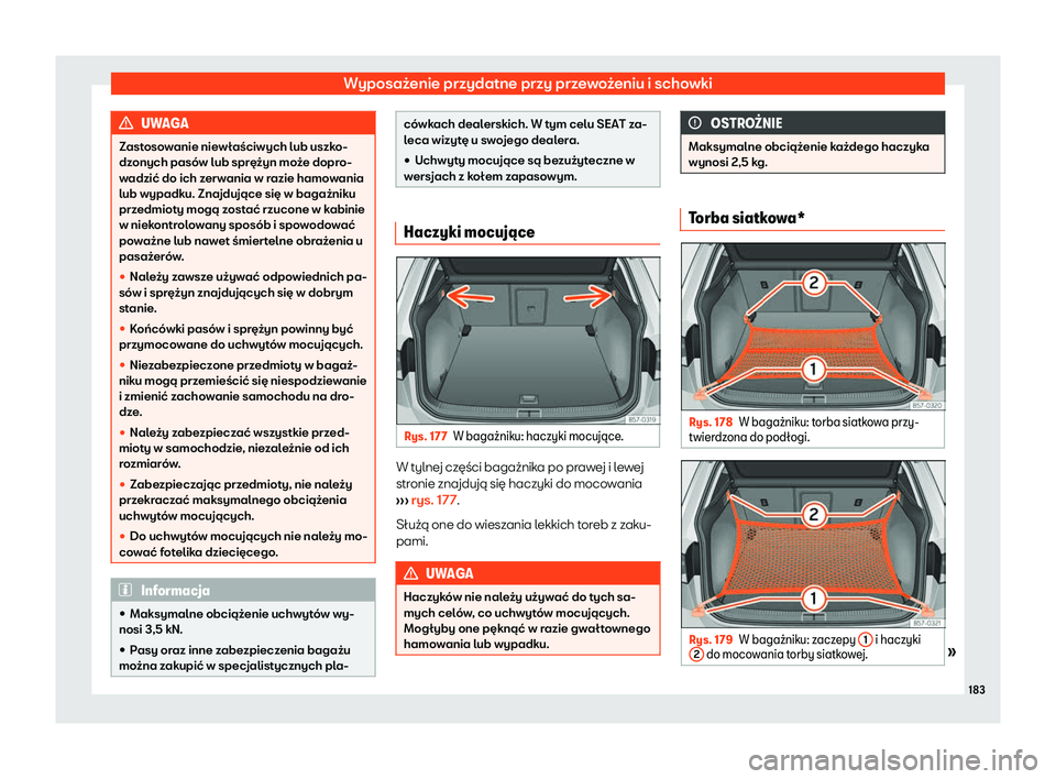Seat Ateca 2019 Instrukcja Obsługi (in Polish) Wyposa Seat Ateca 2019 Instrukcja Obsługi (in Polish) Wyposa