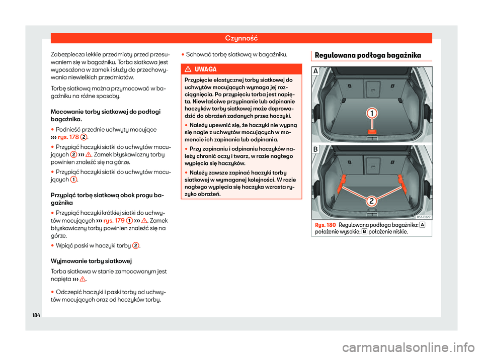 Seat Ateca 2019 Instrukcja Obsługi (in Polish) Czynno Seat Ateca 2019 Instrukcja Obsługi (in Polish) Czynno