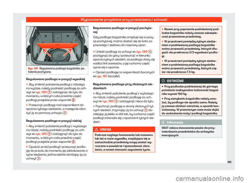Seat Ateca 2019 Instrukcja Obsługi (in Polish) Wyposa Seat Ateca 2019 Instrukcja Obsługi (in Polish) Wyposa