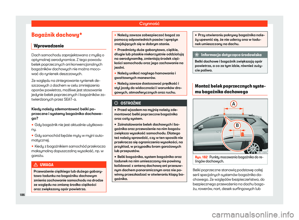 Seat Ateca 2019 Instrukcja Obsługi (in Polish) Czynno Seat Ateca 2019 Instrukcja Obsługi (in Polish) Czynno