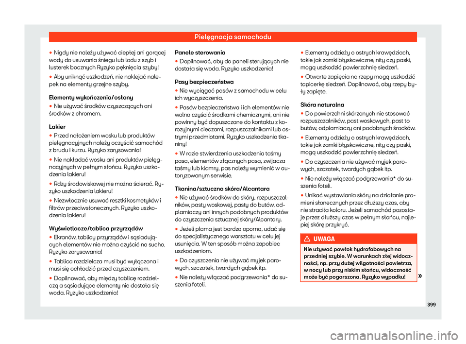 Seat Ateca 2019  Instrukcja Obsługi (in Polish) Piel
