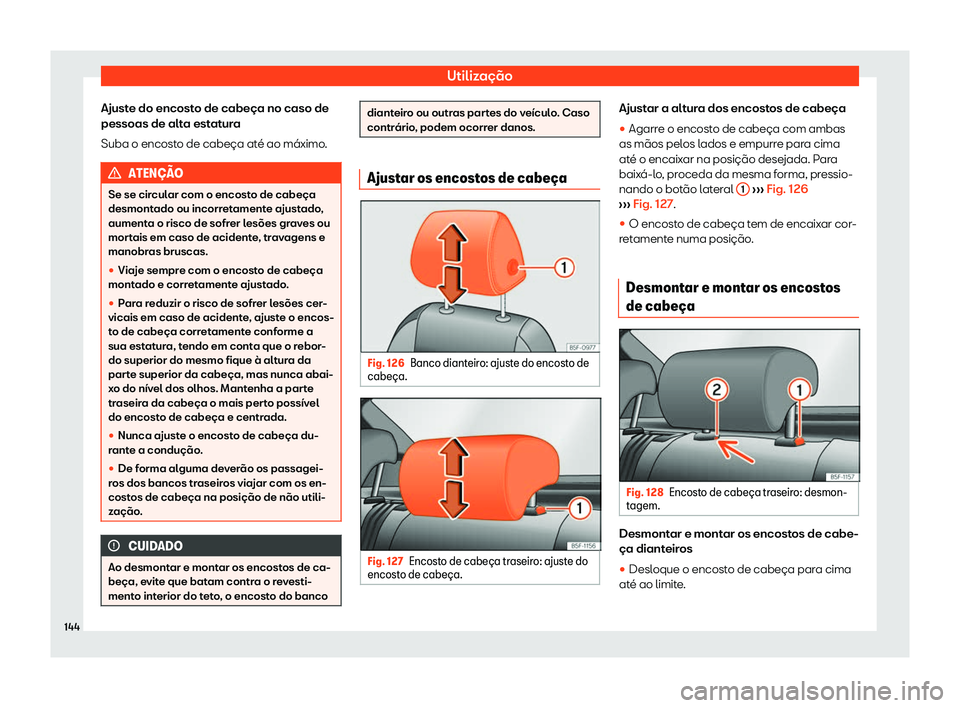 Seat Ateca 2019  Manual do proprietário (in Portuguese)  Utiliza
