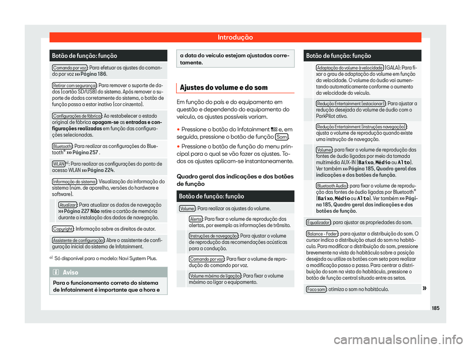Seat Ateca 2019  Manual do proprietário (in Portuguese)  Introdu
