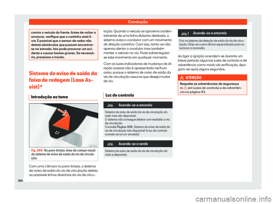 Seat Ateca 2019  Manual do proprietário (in Portuguese)  Condu