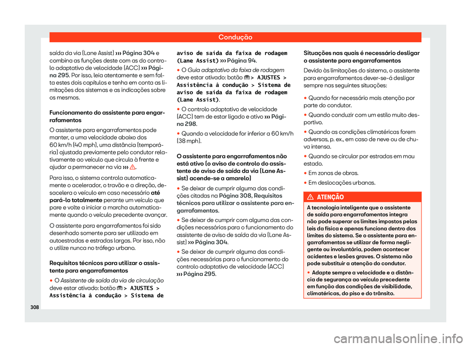 Seat Ateca 2019  Manual do proprietário (in Portuguese)  Condu