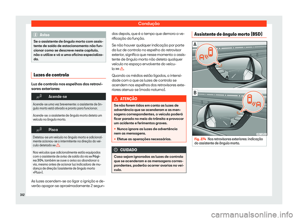 Seat Ateca 2019  Manual do proprietário (in Portuguese)  Condu