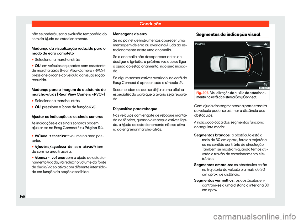 Seat Ateca 2019  Manual do proprietário (in Portuguese)  Condu