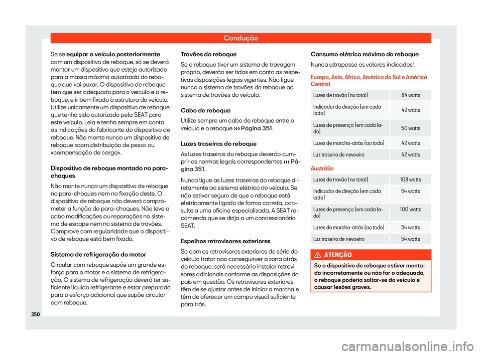 Seat Ateca 2019  Manual do proprietário (in Portuguese)  Condu