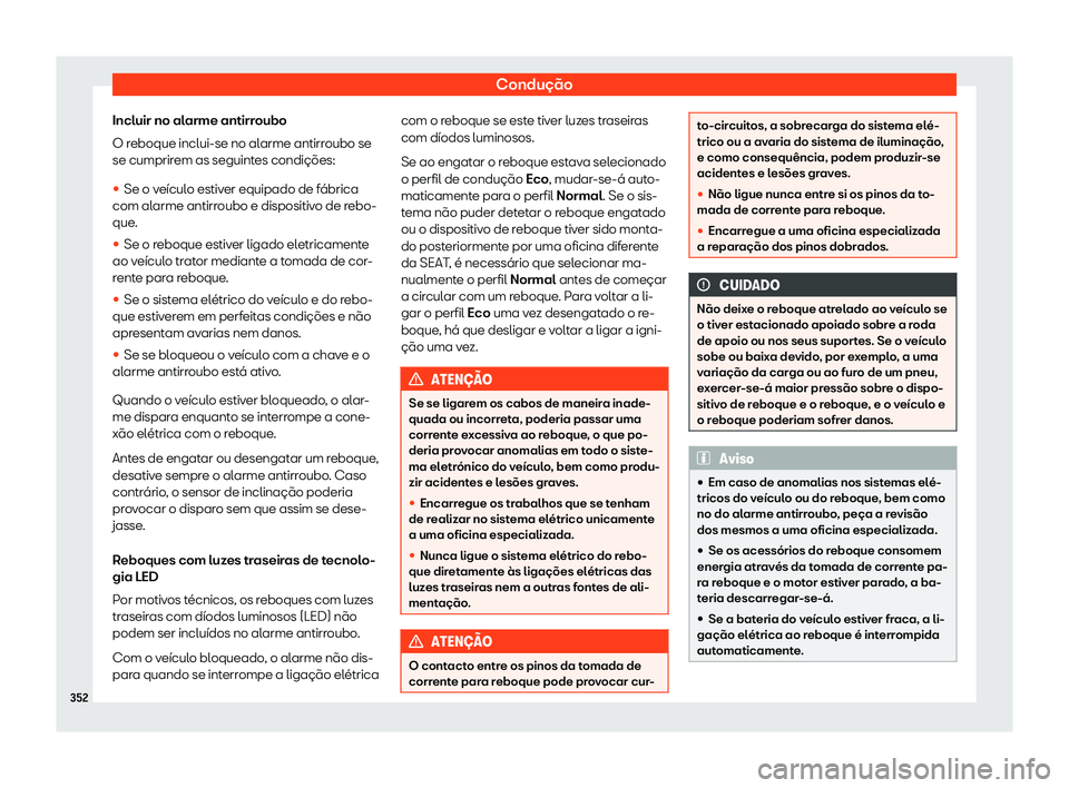 Seat Ateca 2019  Manual do proprietário (in Portuguese)  Condu