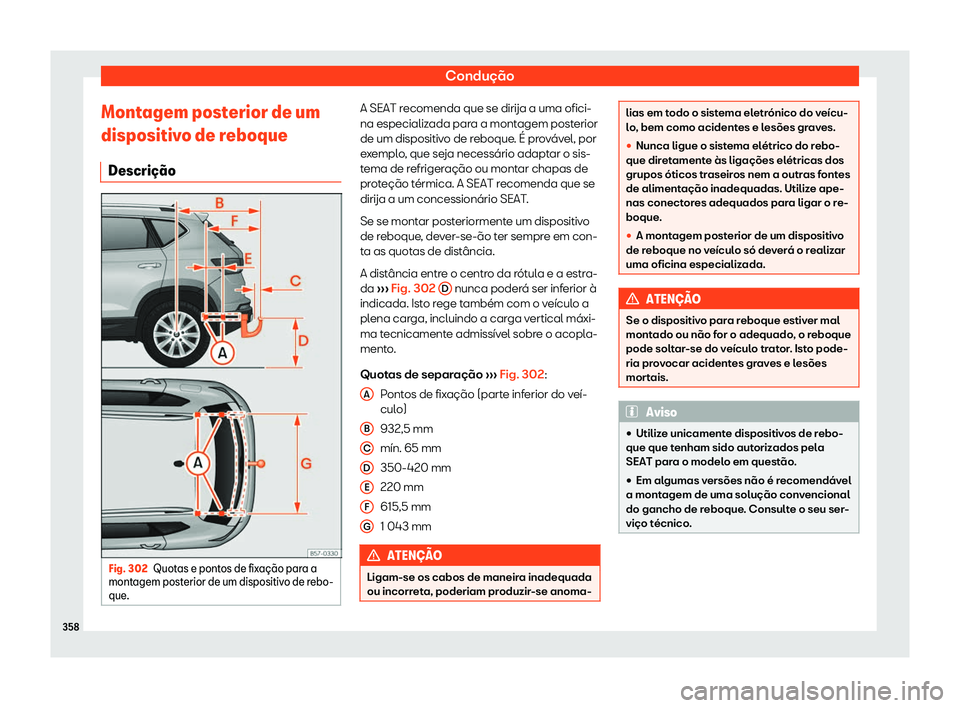 Seat Ateca 2019  Manual do proprietário (in Portuguese)  Condu