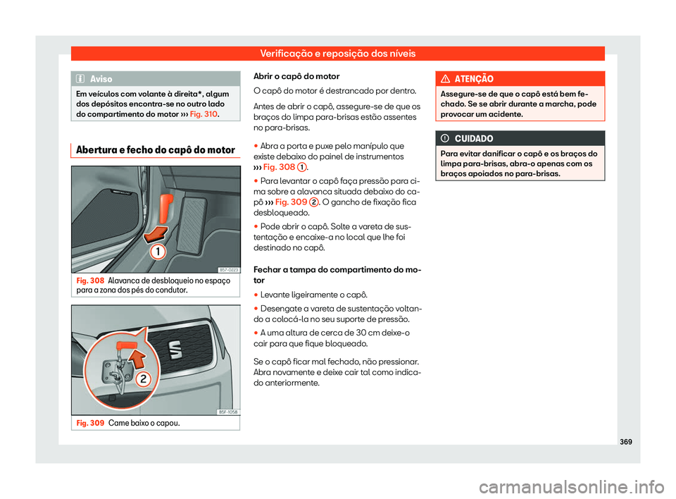 Seat Ateca 2019 Manual do proprietário (in Portuguese) Verifica Seat Ateca 2019 Manual do proprietário (in Portuguese) Verifica