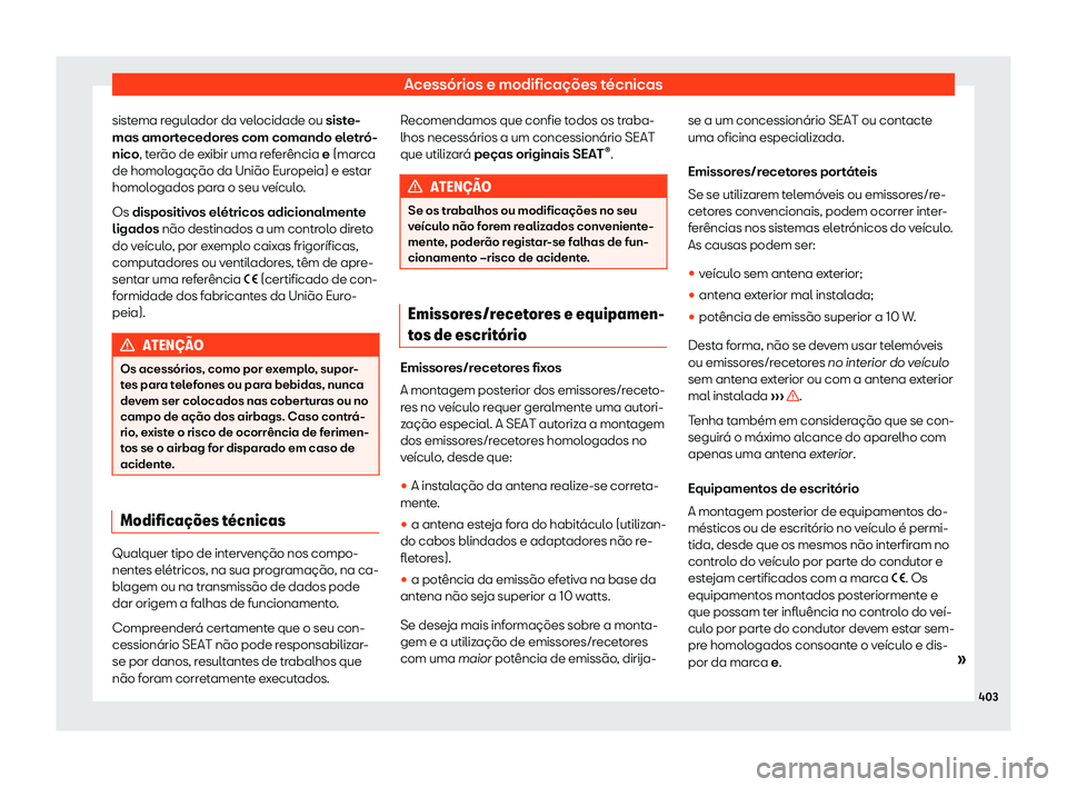 Seat Ateca 2019  Manual do proprietário (in Portuguese)  Acess