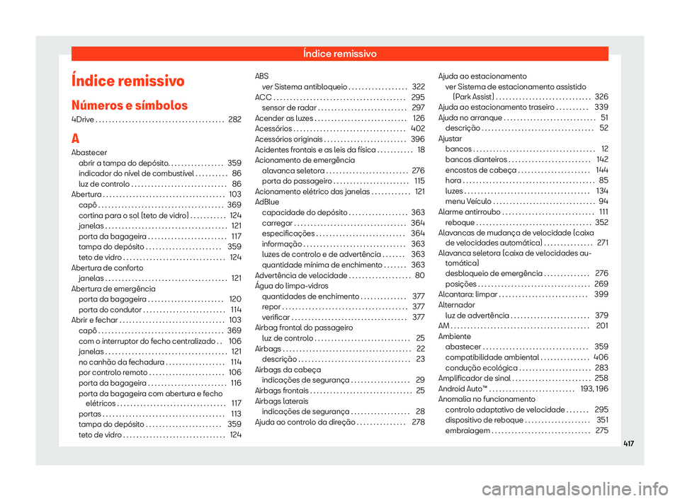 Seat Ateca 2019  Manual do proprietário (in Portuguese)  