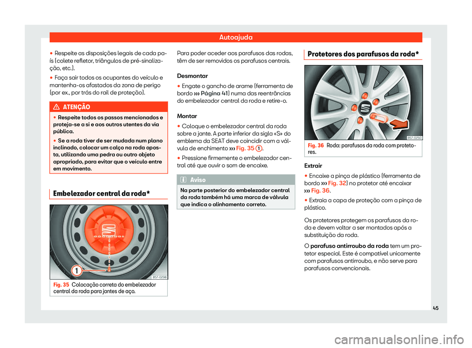 Seat Ateca 2019  Manual do proprietário (in Portuguese)  Autoajuda
