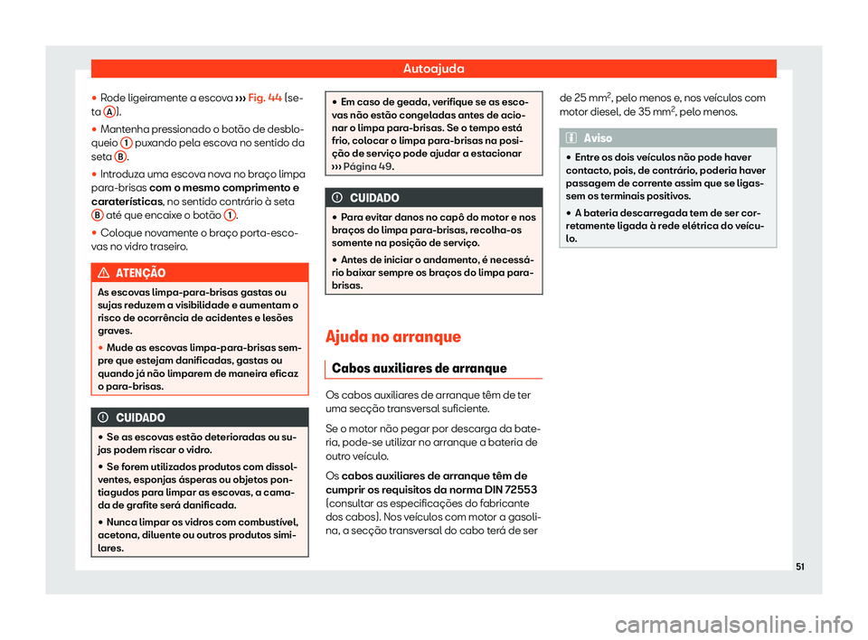 Seat Ateca 2019  Manual do proprietário (in Portuguese)  Autoajuda
