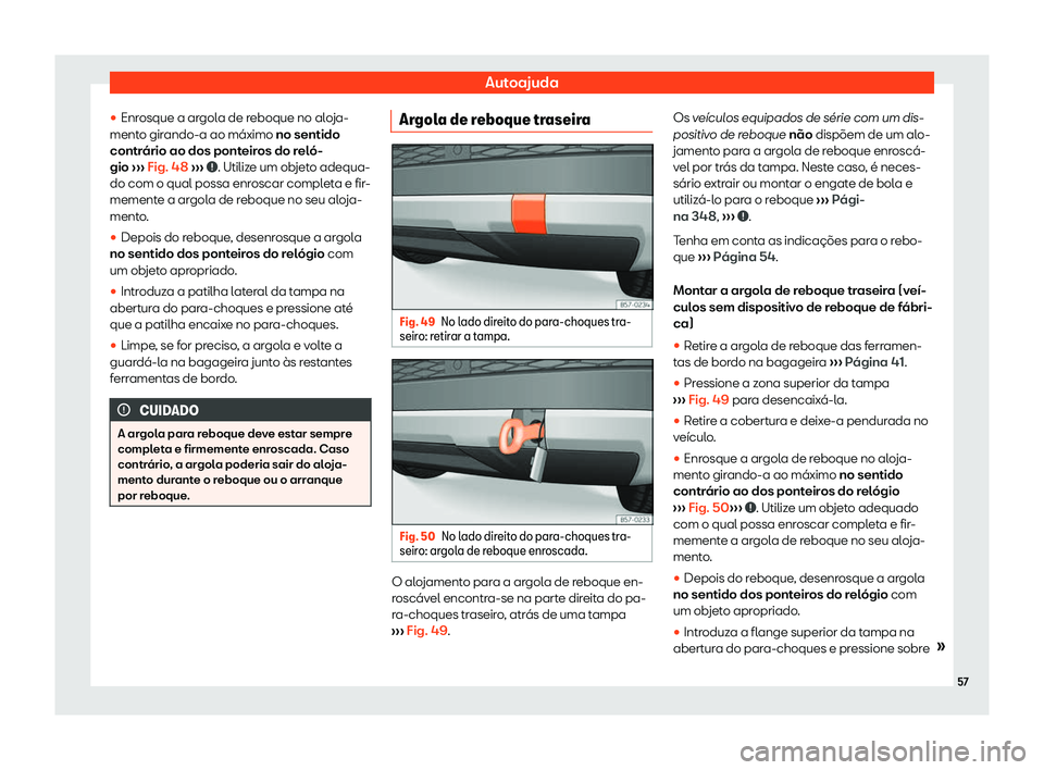 Seat Ateca 2019  Manual do proprietário (in Portuguese)  Autoajuda
