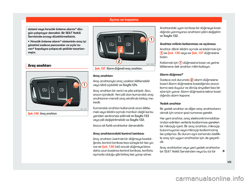 Seat Ateca 2019 Kullanım Kılavuzu (in Turkish) A Seat Ateca 2019 Kullanım Kılavuzu (in Turkish) A