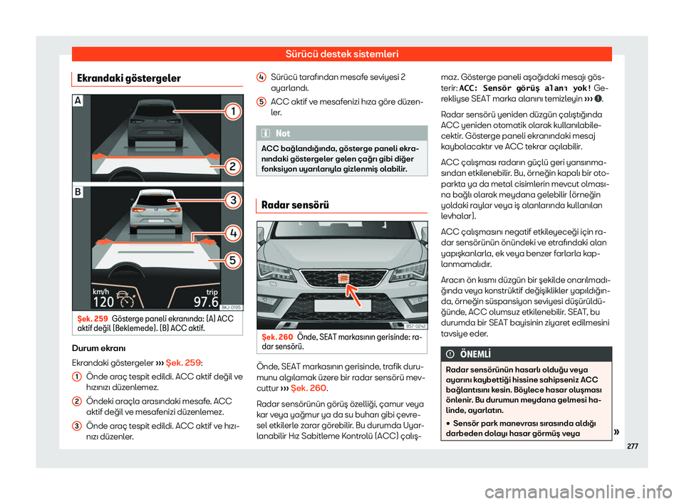 Seat Ateca 2019 Kullanım Kılavuzu (in Turkish) S Seat Ateca 2019 Kullanım Kılavuzu (in Turkish) S