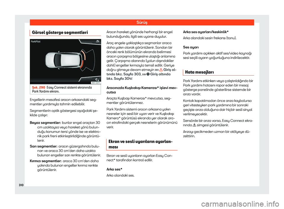 Seat Ateca 2019  Kullanım Kılavuzu (in Turkish) S