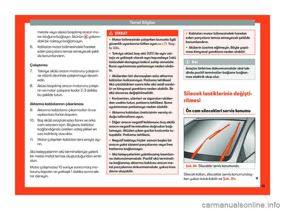 Seat Ateca 2019 Kullanım Kılavuzu (in Turkish) Temel B Seat Ateca 2019 Kullanım Kılavuzu (in Turkish) Temel B
