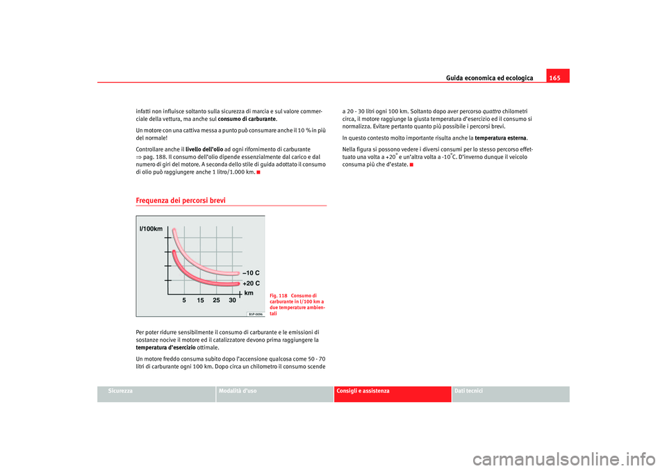 Seat Cordoba 2007 Manuale del proprietario (in Italian) Guida economica ed ecologica165
Sicurezza
Modalità d’uso
Consigli e assistenza
Dati tecnici
infatti non influisce soltanto sulla sicurezza di marcia e sul valore commer-
ciale della vettura, ma anc Seat Cordoba 2007 Manuale del proprietario (in Italian) Guida economica ed ecologica165
Sicurezza
Modalità d’uso
Consigli e assistenza
Dati tecnici
infatti non influisce soltanto sulla sicurezza di marcia e sul valore commer-
ciale della vettura, ma anc